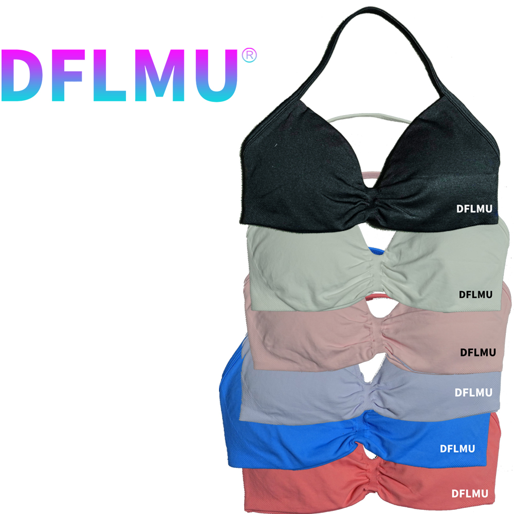 DFLMU Women Halter Sports Bra  – Crop Top Crochet recenzja i cena
