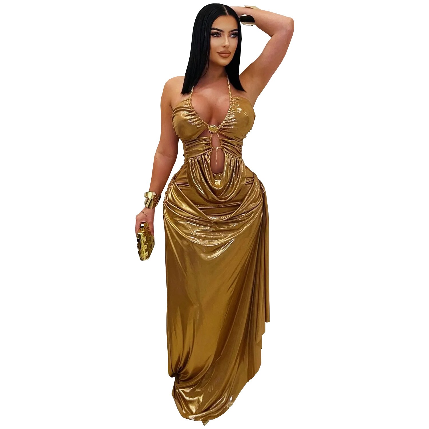 Prom Dress Evening Wedding Gue – Maxi Dress Halter recenzja i cena