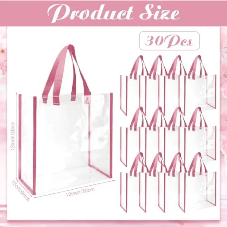 Pack 12x12x6 Inch Clear Tote B – Tote Bag Beach recenzja i cena