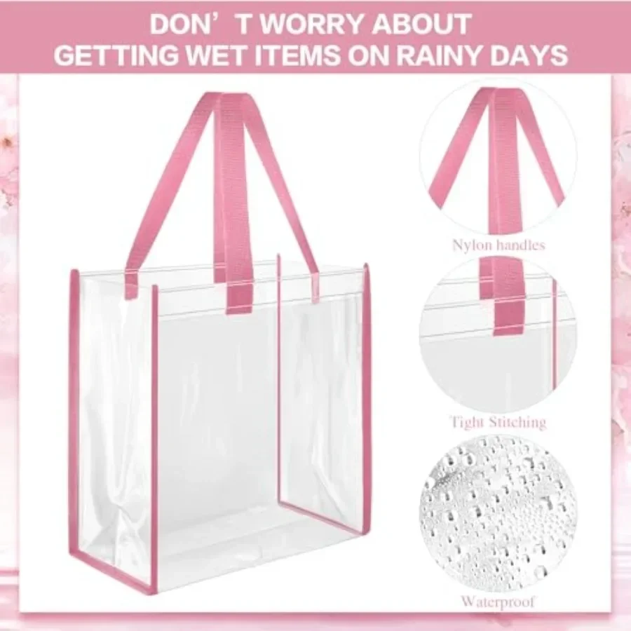 Pack 12x12x6 Inch Clear Tote B – Tote Bag Beach recenzja i cena