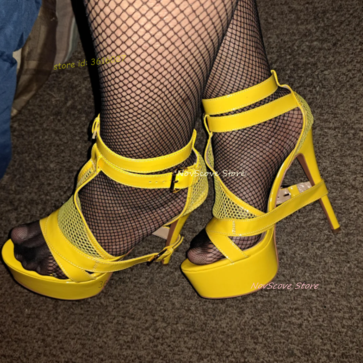 Yellow Open Toe Strappy Sandal – Sandal Strappy Heeled recenzja i cena