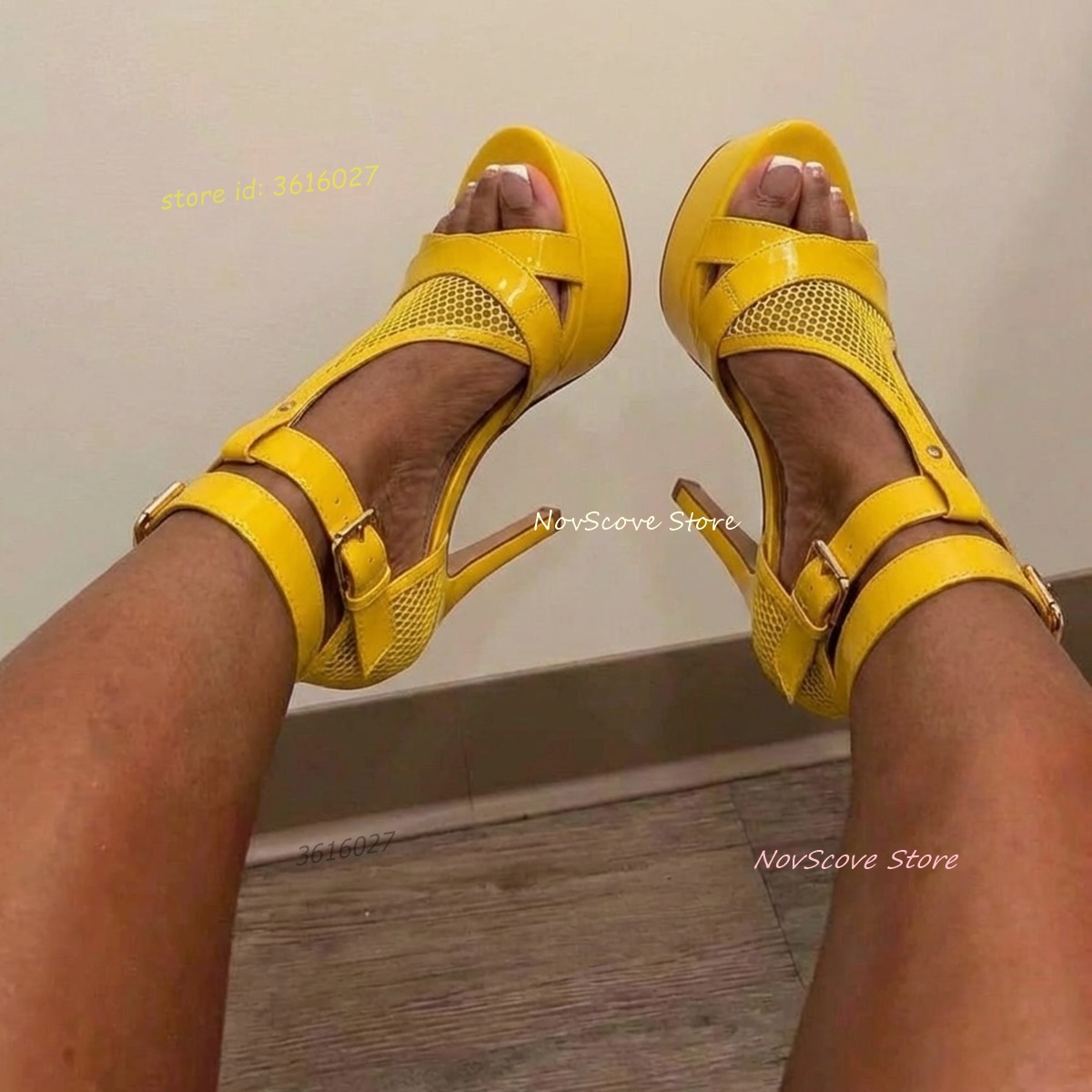 Yellow Open Toe Strappy Sandal – Sandal Strappy Heeled recenzja i cena