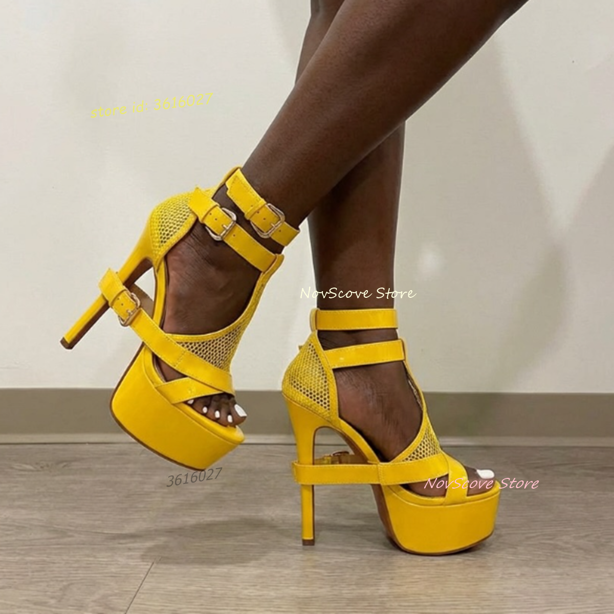 Yellow Open Toe Strappy Sandal – Sandal Strappy Heeled recenzja i cena