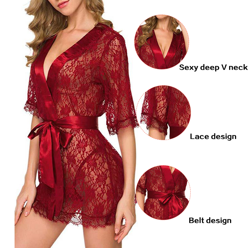 New Hot Sexy Women Floral Lace – Kimono Sheer Floral recenzja i cena