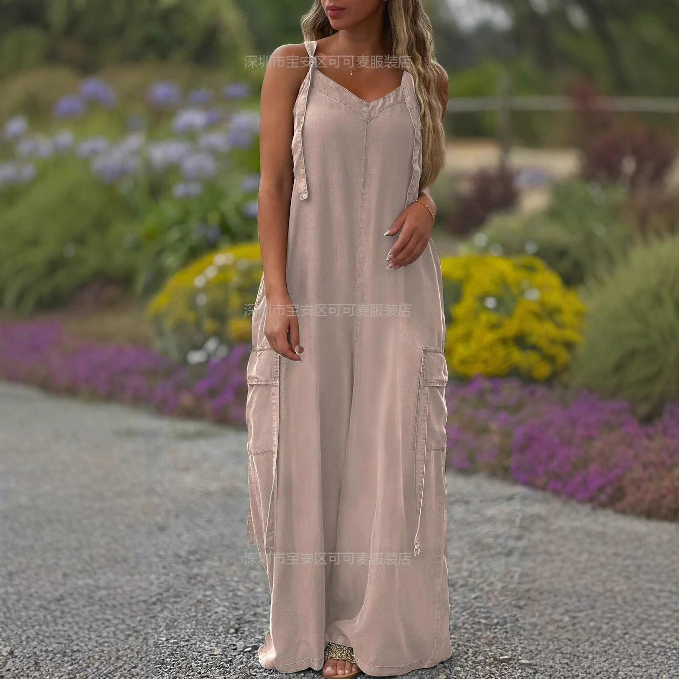 Loose Summer Jumpsuit Casual L – Jumpsuit Linen Relaxed recenzja i cena