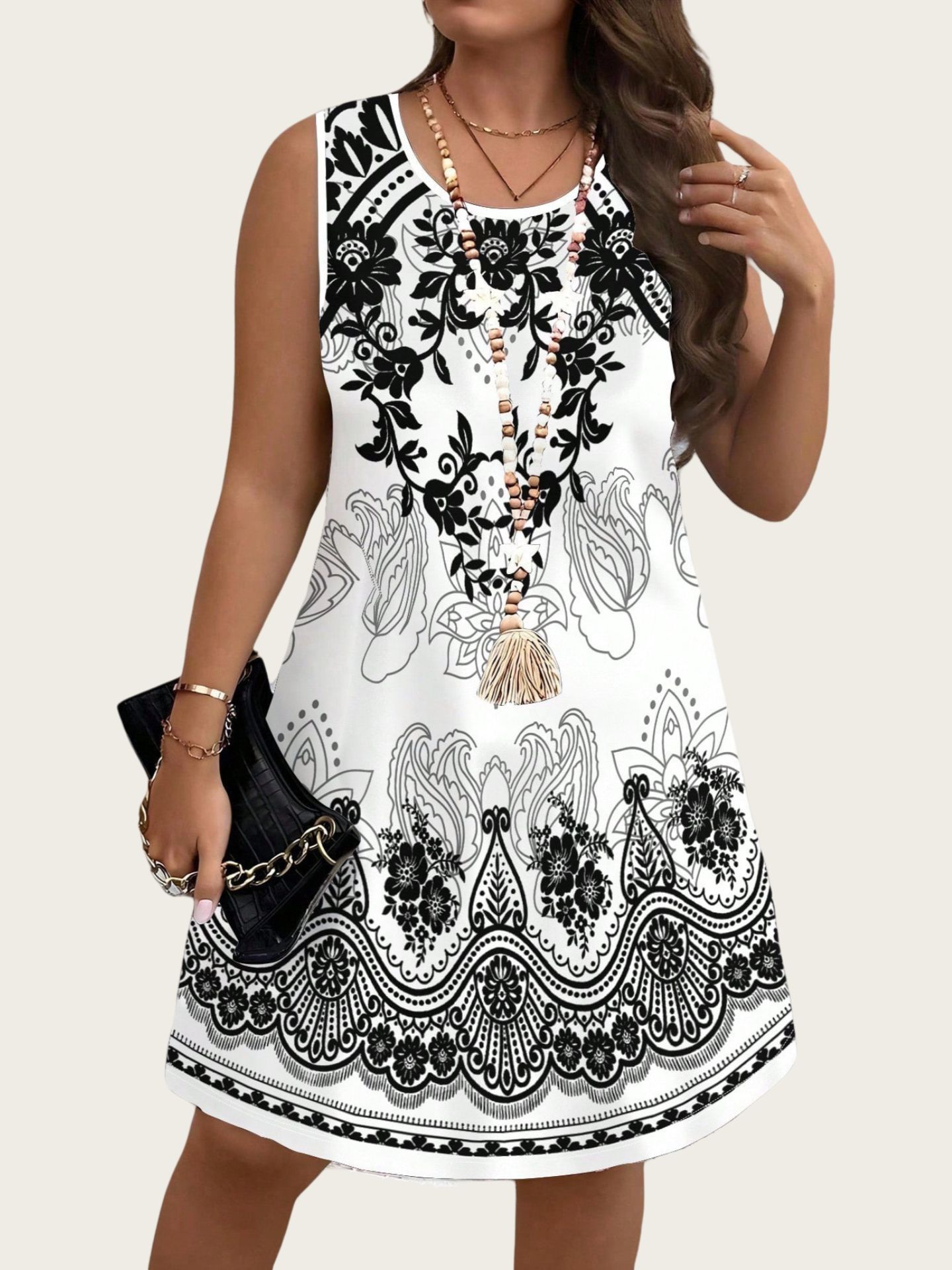 Ethnic Style Vintage Dresses 2 – Romper Floral Print recenzja i cena