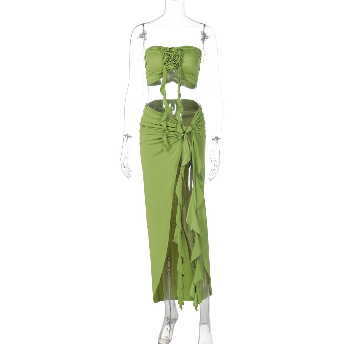 New Women Ruffles Split Midi S – Midi Skirt Floral recenzja i cena