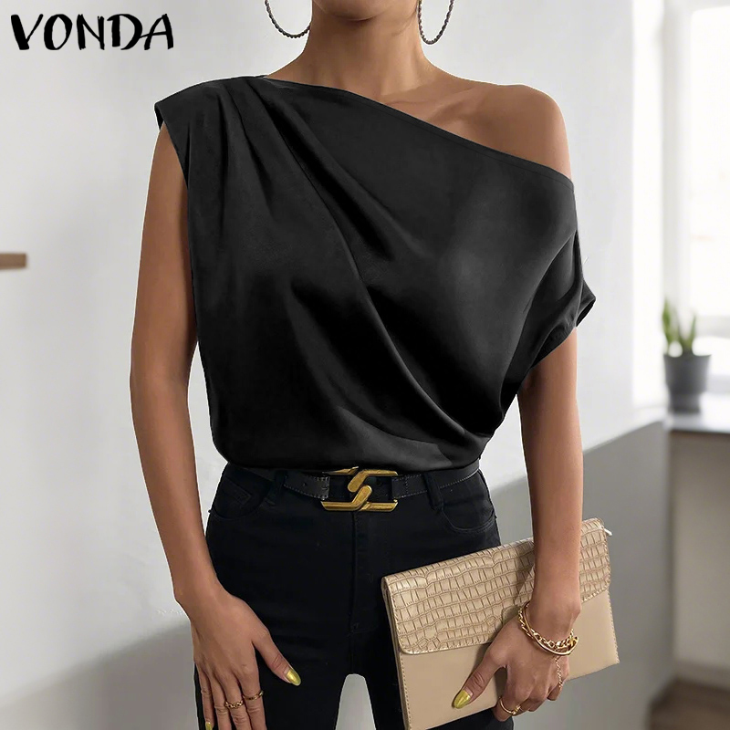 Plus Size 5XL VONDA Women Blou – Blouse Off Shoulder recenzja i cena
