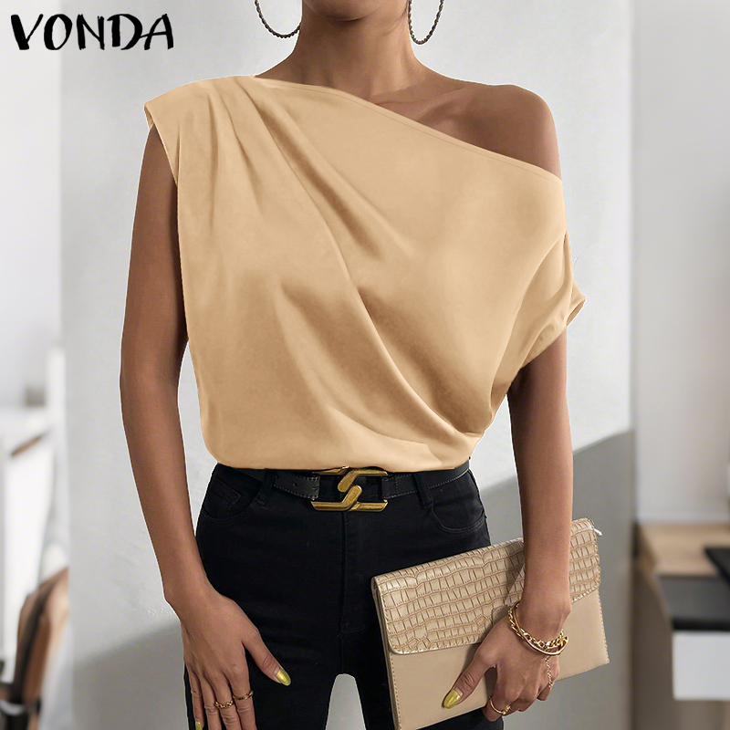 Plus Size 5XL VONDA Women Blou – Blouse Off Shoulder recenzja i cena