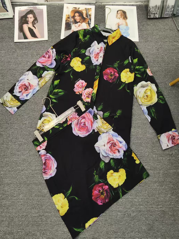Retro flower print long-sleeve – Romper Floral Print recenzja i cena