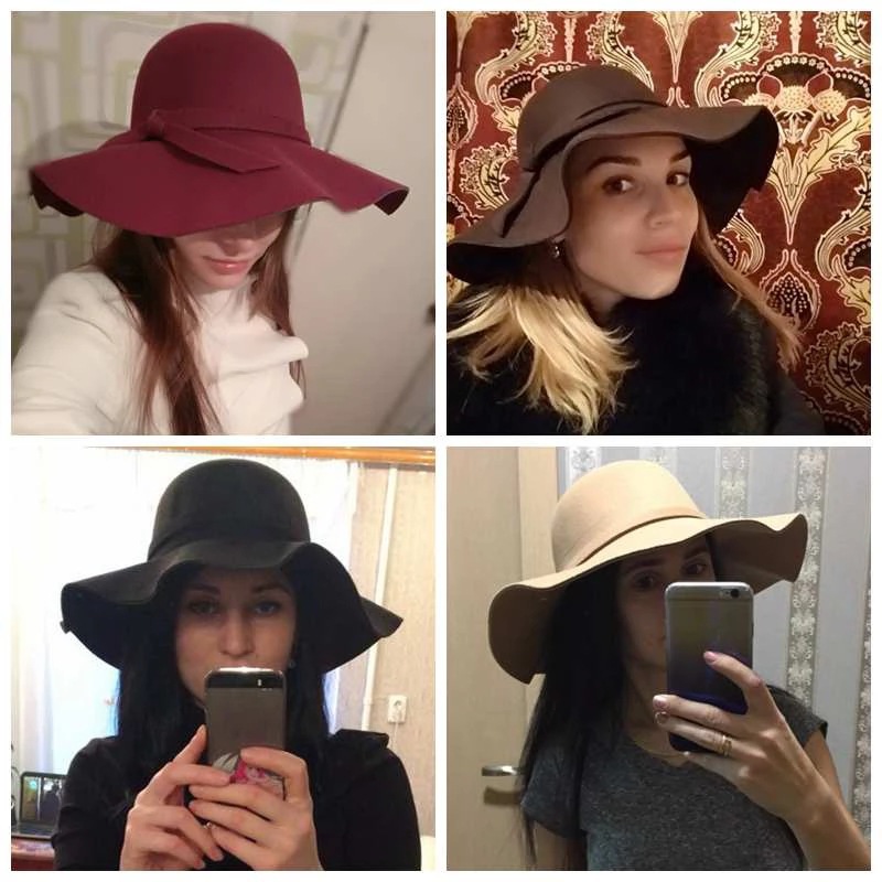 White Dome-shaped Ladies' Hat  – Hat Floppy Wide recenzja i cena