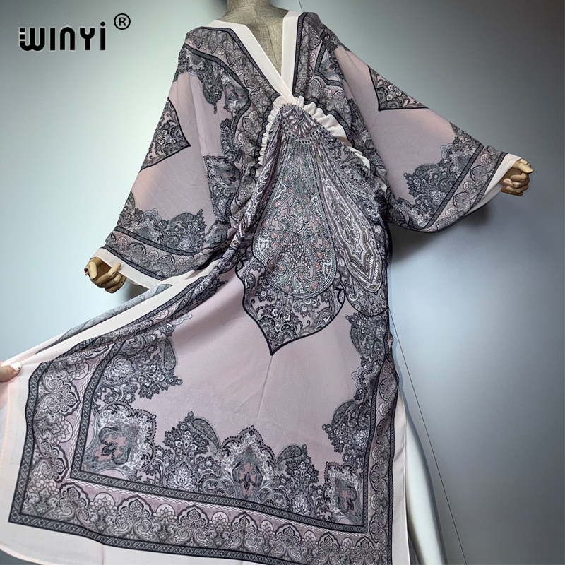WINYI V-neck Sexy Dress Arabic – Cover Up Kaftan recenzja i cena