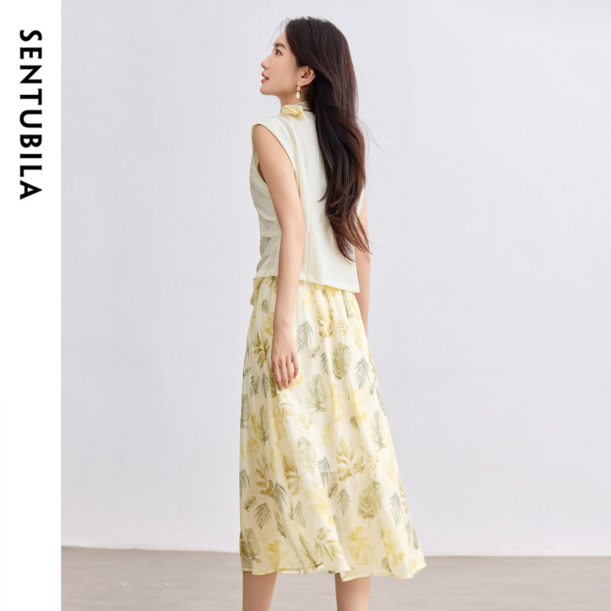 SENTUBILA Elegant Skirt Holida – Midi Skirt Floral recenzja i cena