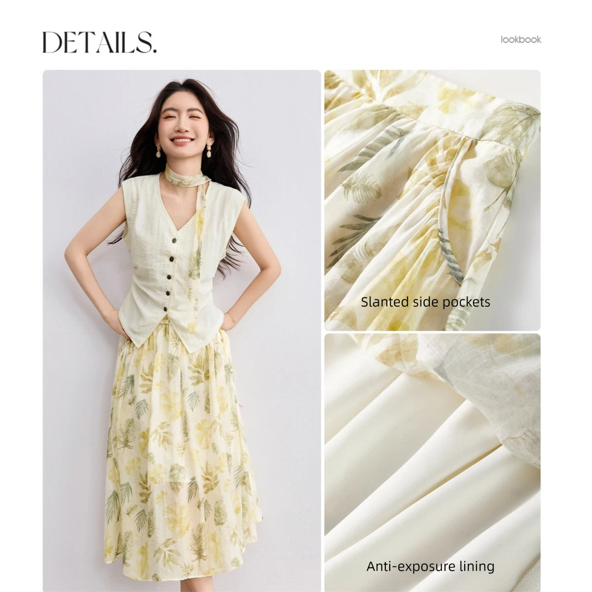SENTUBILA Elegant Skirt Holida – Midi Skirt Floral recenzja i cena
