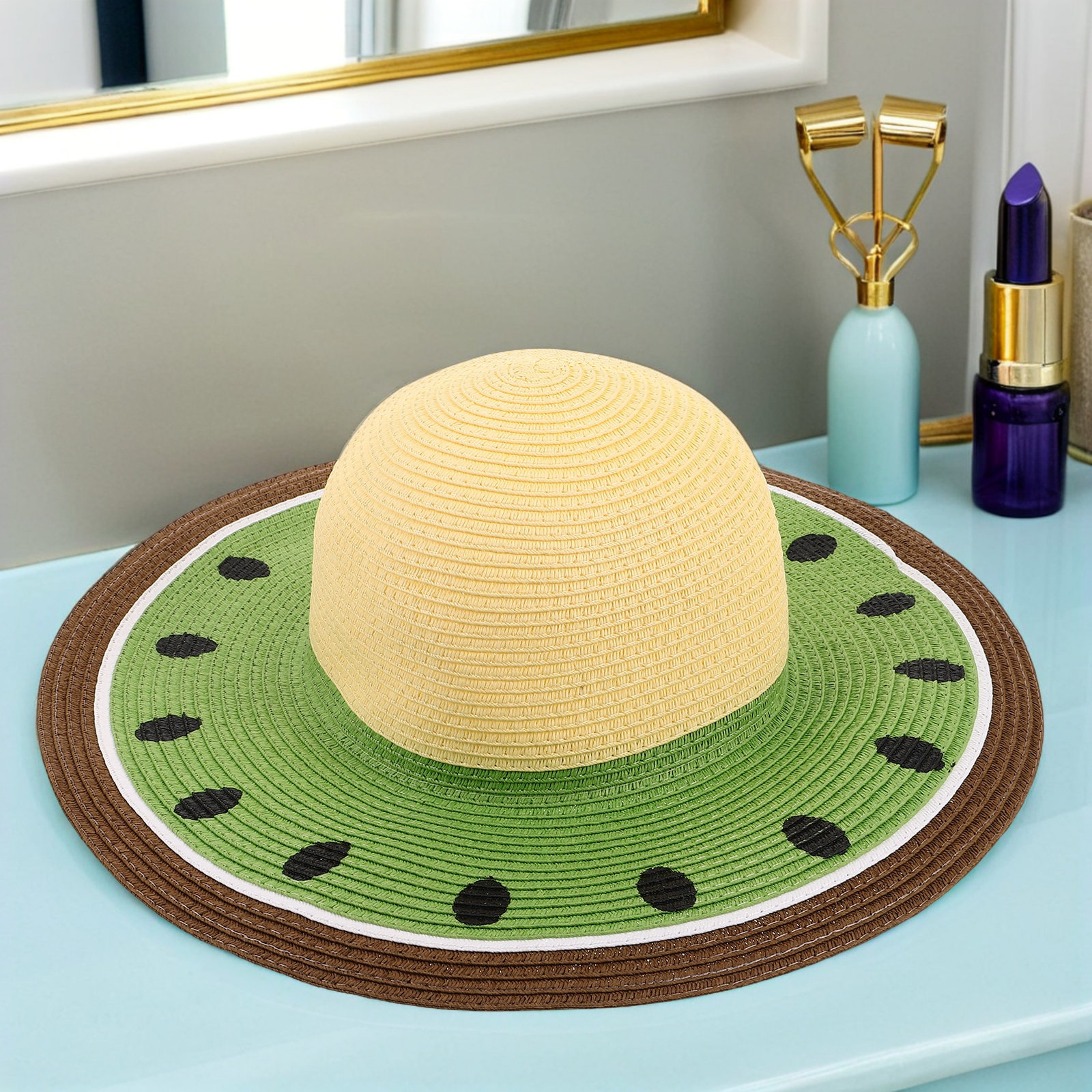 Women Watermelon Straw Sun Hat – Hat Floppy Wide recenzja i cena
