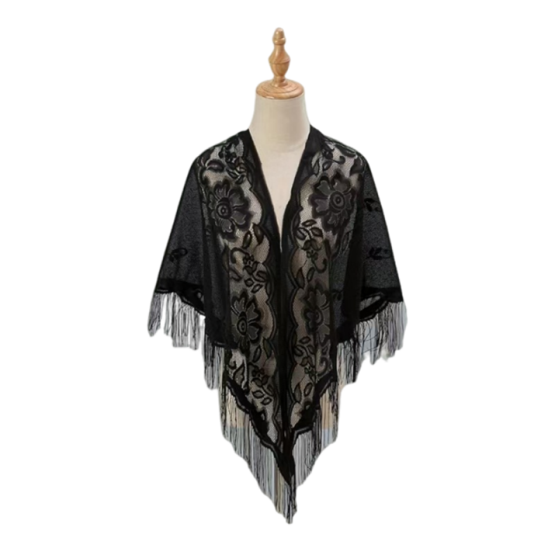 Floral Lace Shawl Wrap Women E – Kimono Sheer Floral recenzja i cena