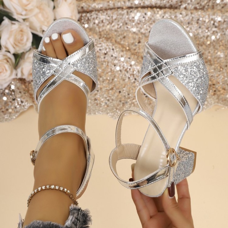 Women Block Heels Sandals Gold – Sandal Strappy Heeled recenzja i cena