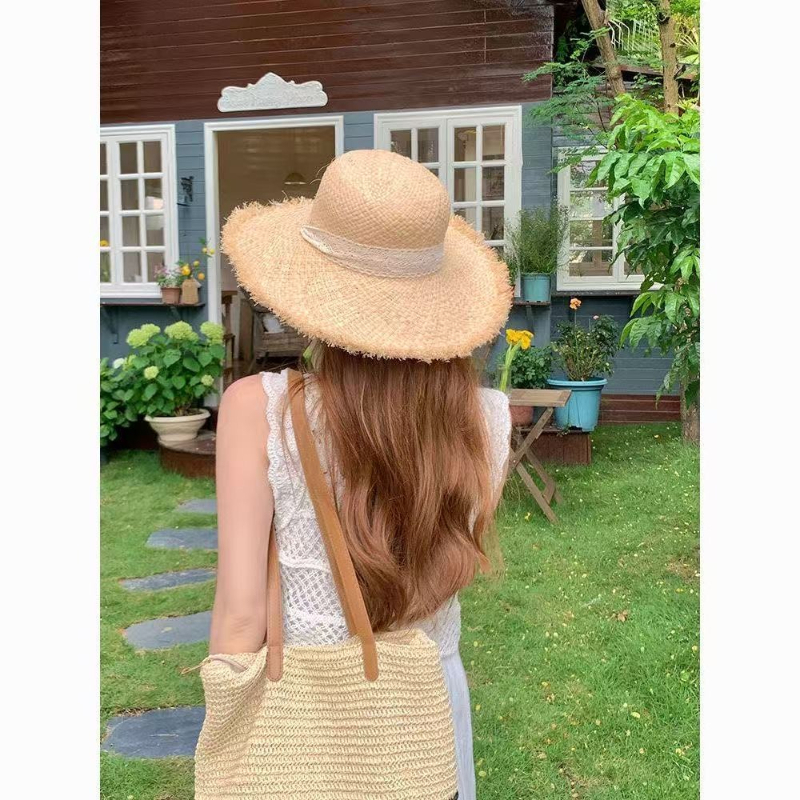 Women Raffia Straw Sun Hat Wid – Hat Floppy Wide recenzja i cena