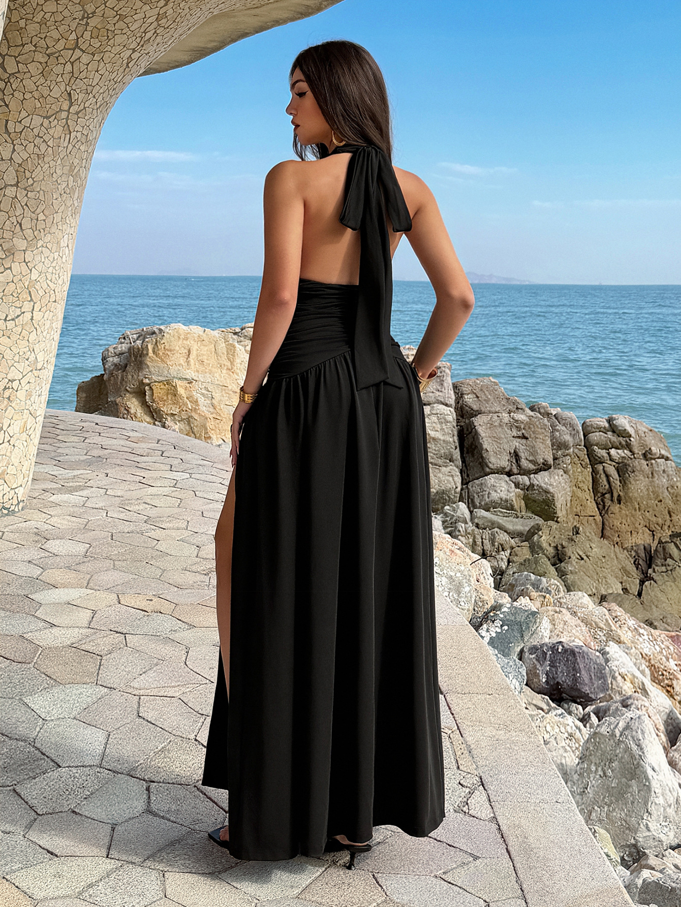 Women's Dress 2 Colors Halter  – Maxi Dress Halter recenzja i cena