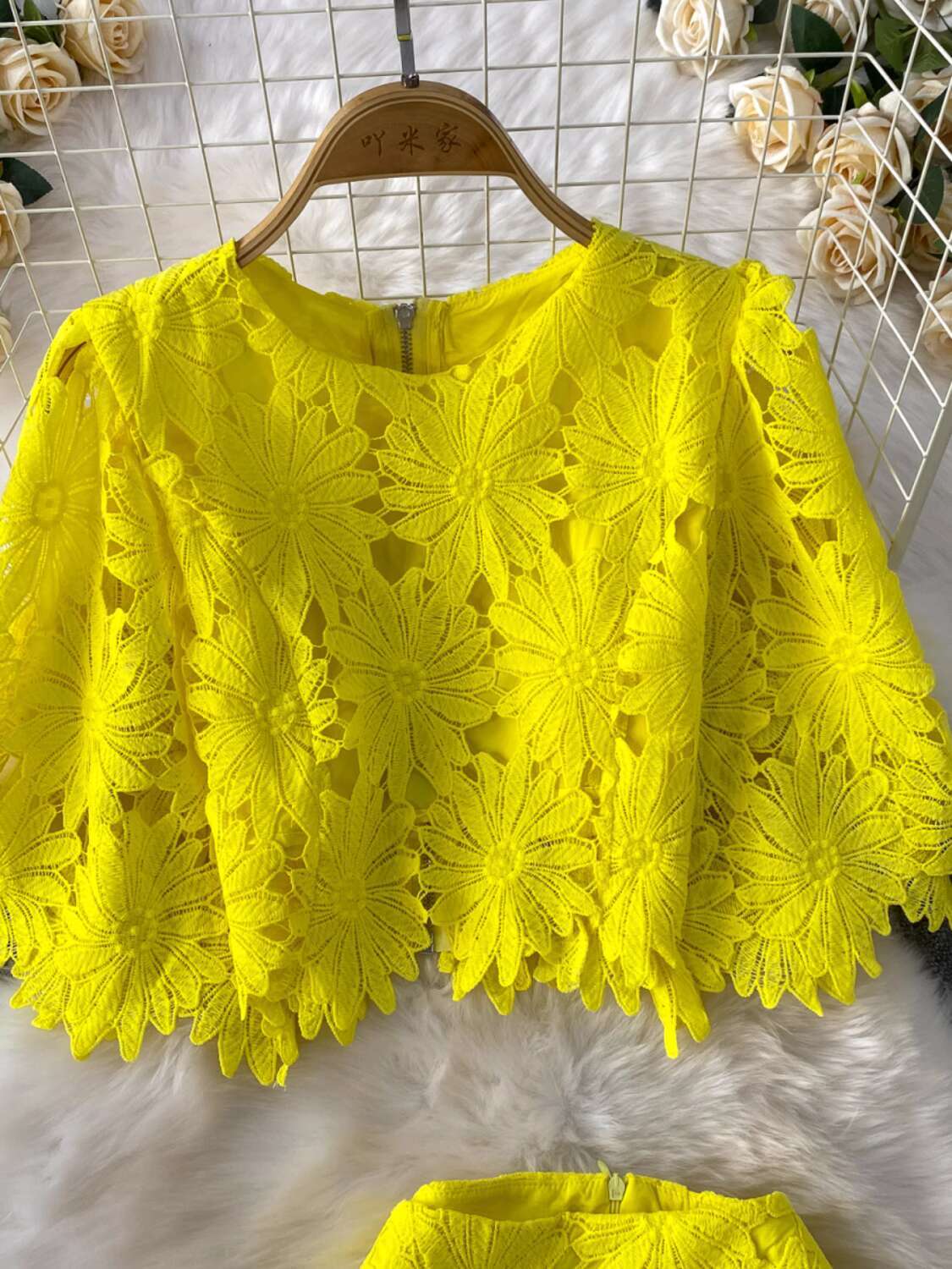 Elegant 2 Piece Set Women Summ – Crop Top Crochet recenzja i cena