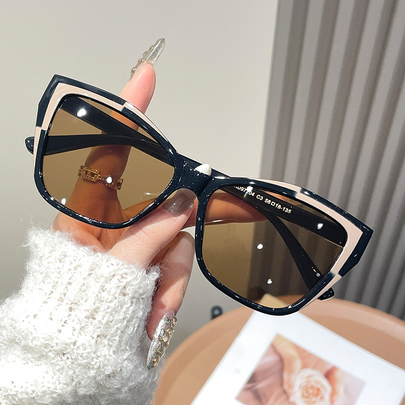 Women Color Block Cat Eye Eyeg – Sunglasses Cat Eye recenzja i cena