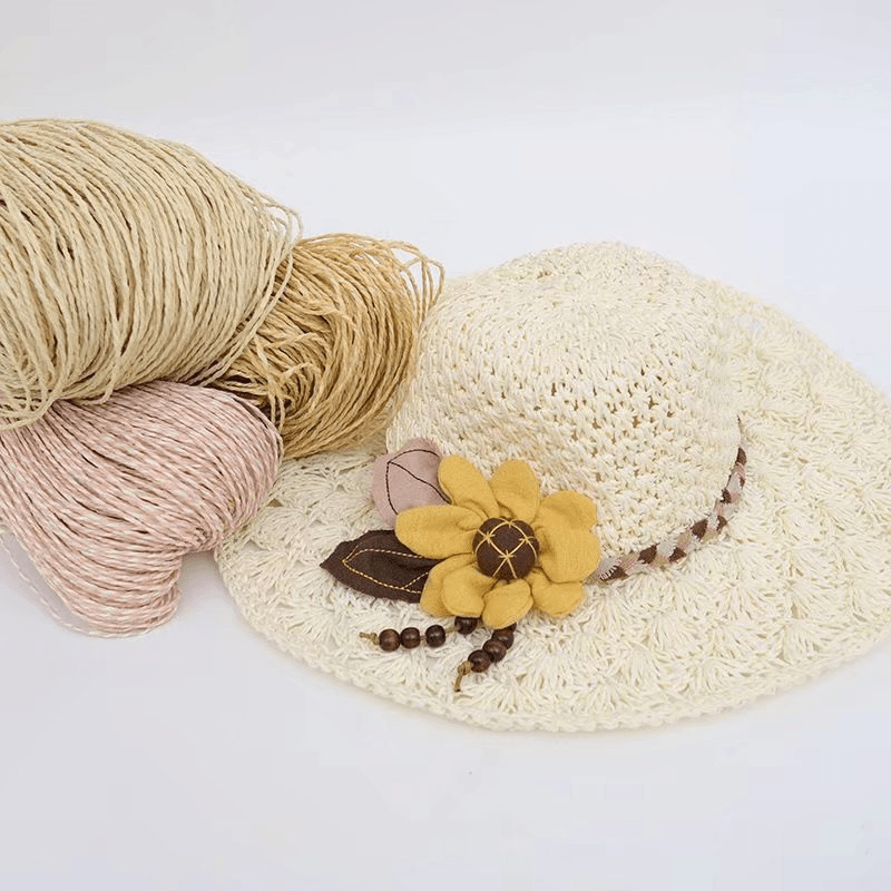 200g 2ply Cotton Raffia Yarn f – Crochet Bag Raffia recenzja i cena