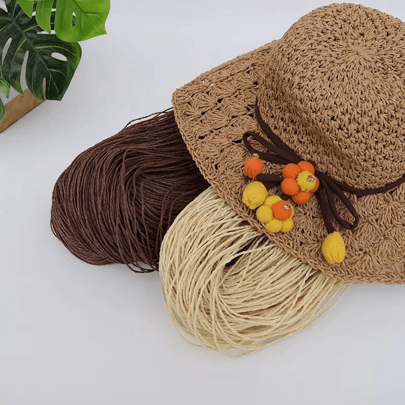 200g 2ply Cotton Raffia Yarn f – Crochet Bag Raffia recenzja i cena