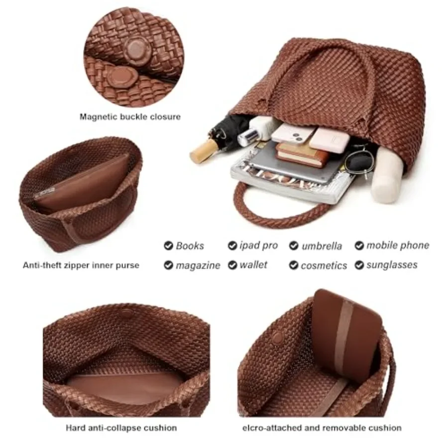 BOYATU Woven Tote Bag for Wome – Tote Bag Beach recenzja i cena