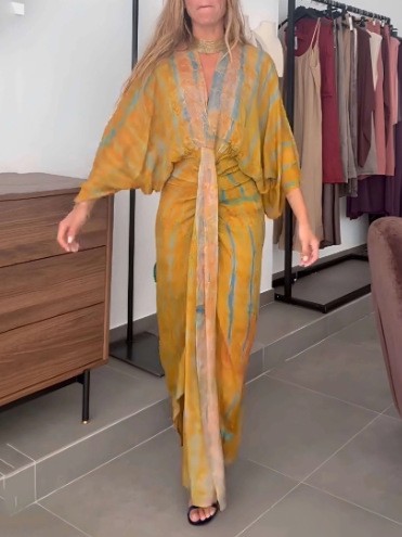 Summer Dress Women's Linen V N – Linen Dress Wrap recenzja i cena