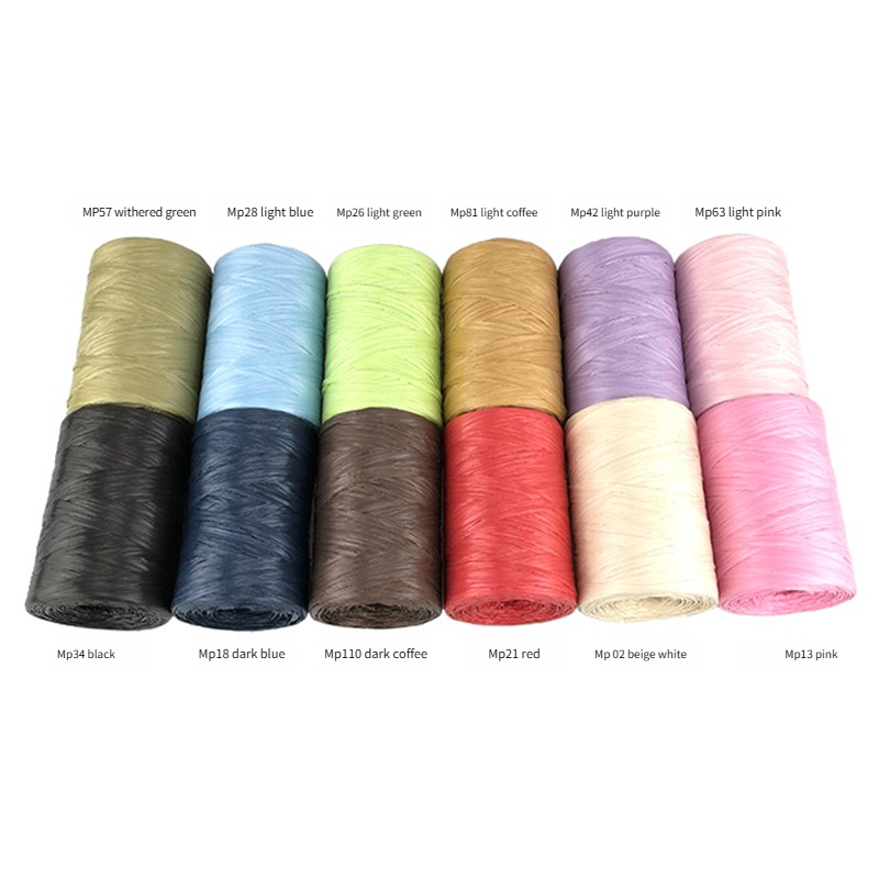 100g/pcs Flat Raffia Paper Yar – Crochet Bag Raffia recenzja i cena