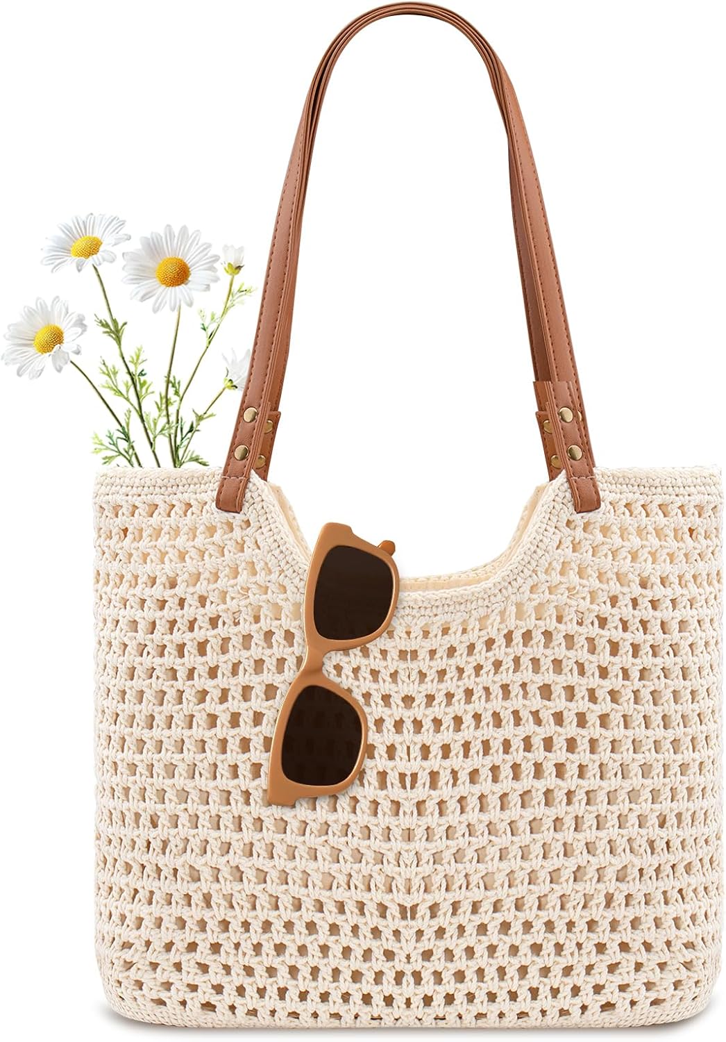 Crochet Beach Bag Purse, Boho  – Tote Bag Beach recenzja i cena