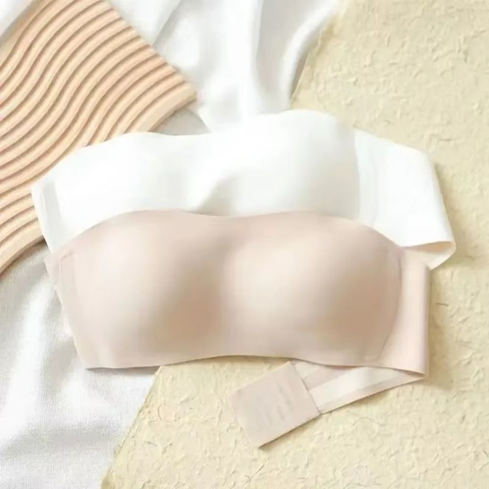 Solid Color Strapless Wrapped  – Bralette Triangle Set recenzja i cena