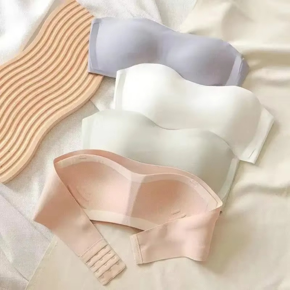 Solid Color Strapless Wrapped  – Bralette Triangle Set recenzja i cena