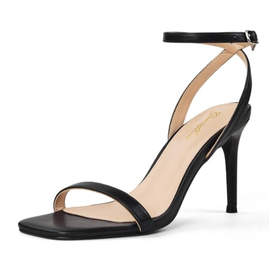 GENSHUO Women's Strappy High H – Sandal Strappy Heeled recenzja i cena