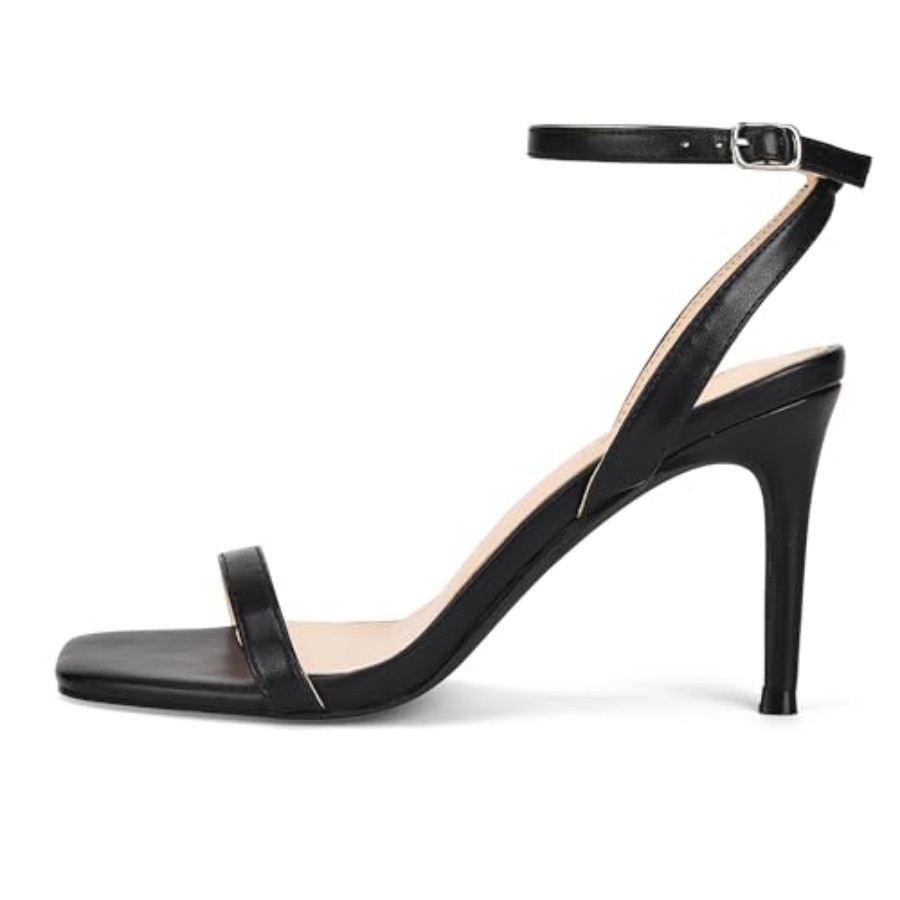GENSHUO Women's Strappy High H – Sandal Strappy Heeled recenzja i cena