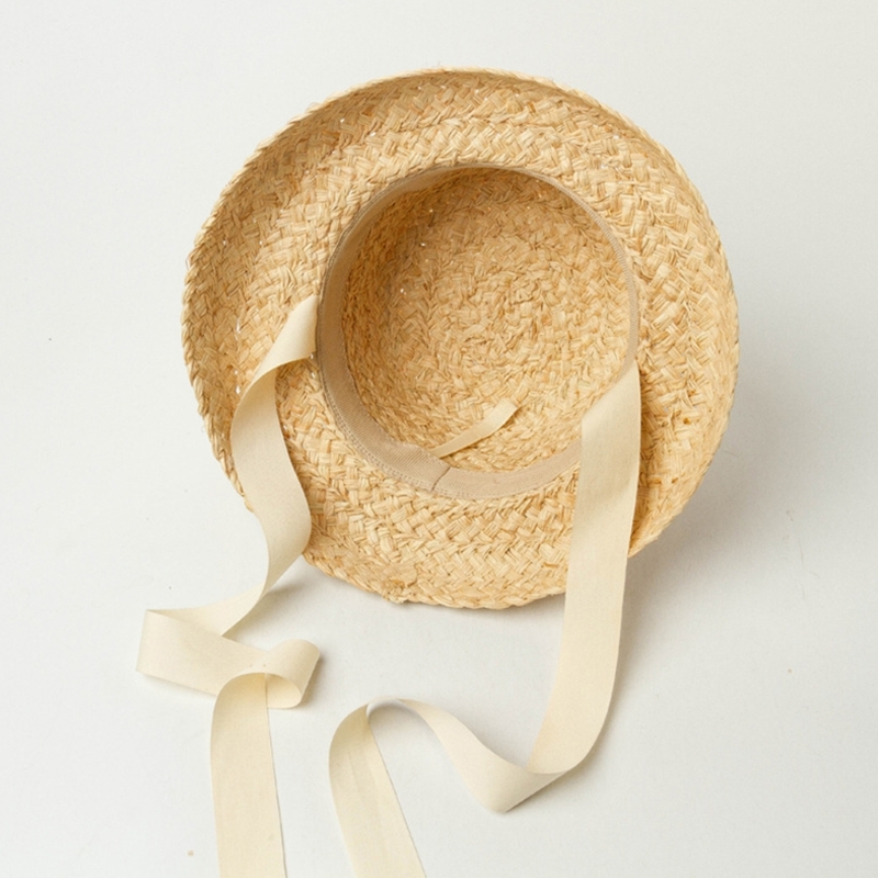 Handwoven Kids Straw  Cap Girl – Hat Floppy Wide recenzja i cena