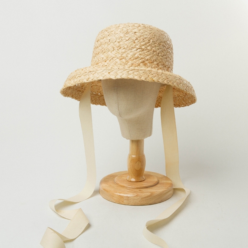 Handwoven Kids Straw  Cap Girl – Hat Floppy Wide recenzja i cena
