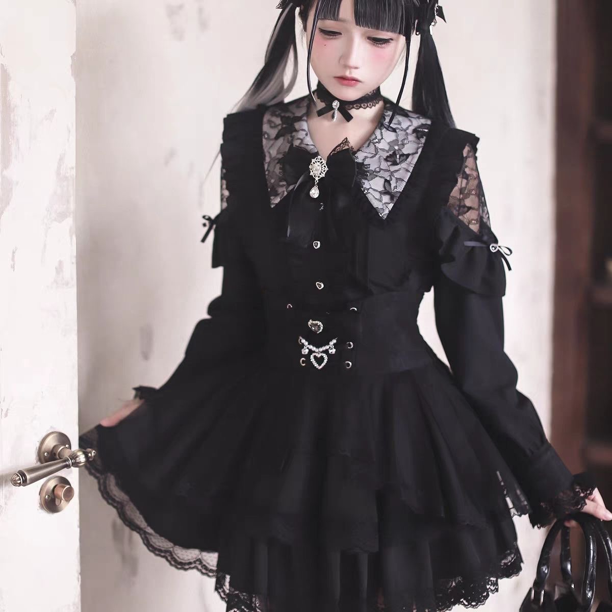 Harajuku Kawaii Skirt Sets Wom – Blouse Off Shoulder recenzja i cena