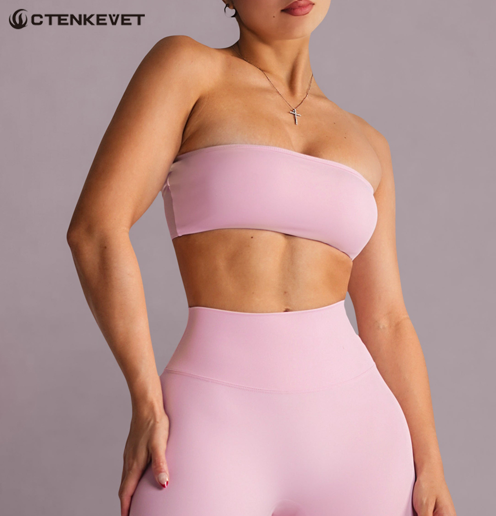 Strapless Sports Bra Gym Crop  – Crop Top Crochet recenzja i cena