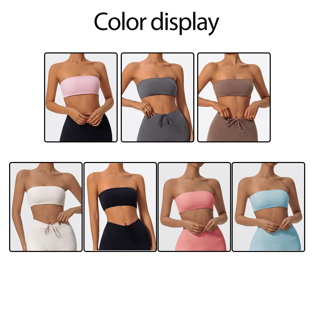 Strapless Sports Bra Gym Crop  – Crop Top Crochet recenzja i cena
