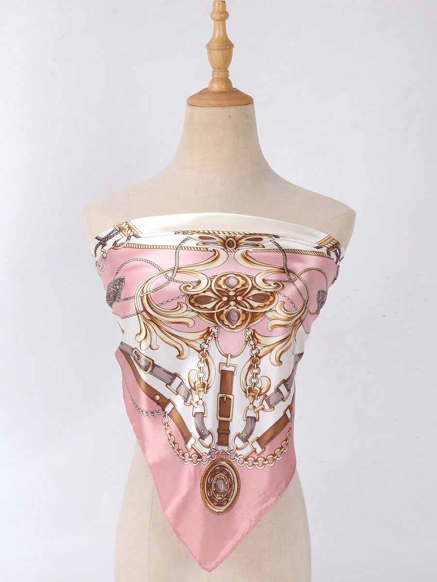 1pc Women's Light Pink Printed – Headband Summer Knit recenzja i cena