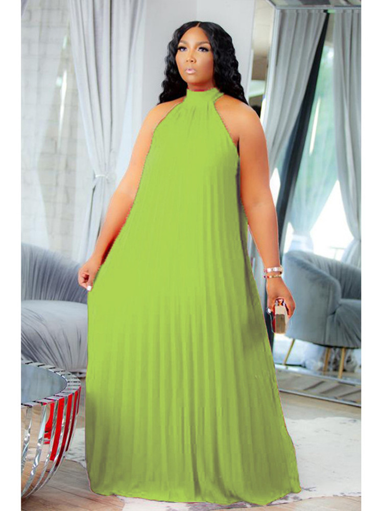 Wmstar Plus Size Women Long Dr – Maxi Dress Halter recenzja i cena