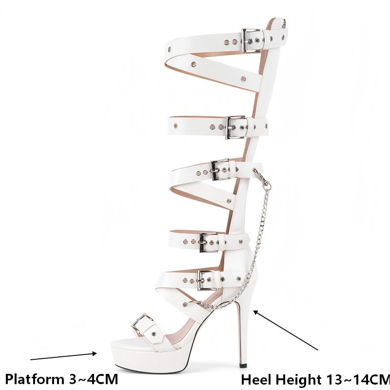 Onlymaker Platform Knee High E – Sandal Strappy Heeled recenzja i cena