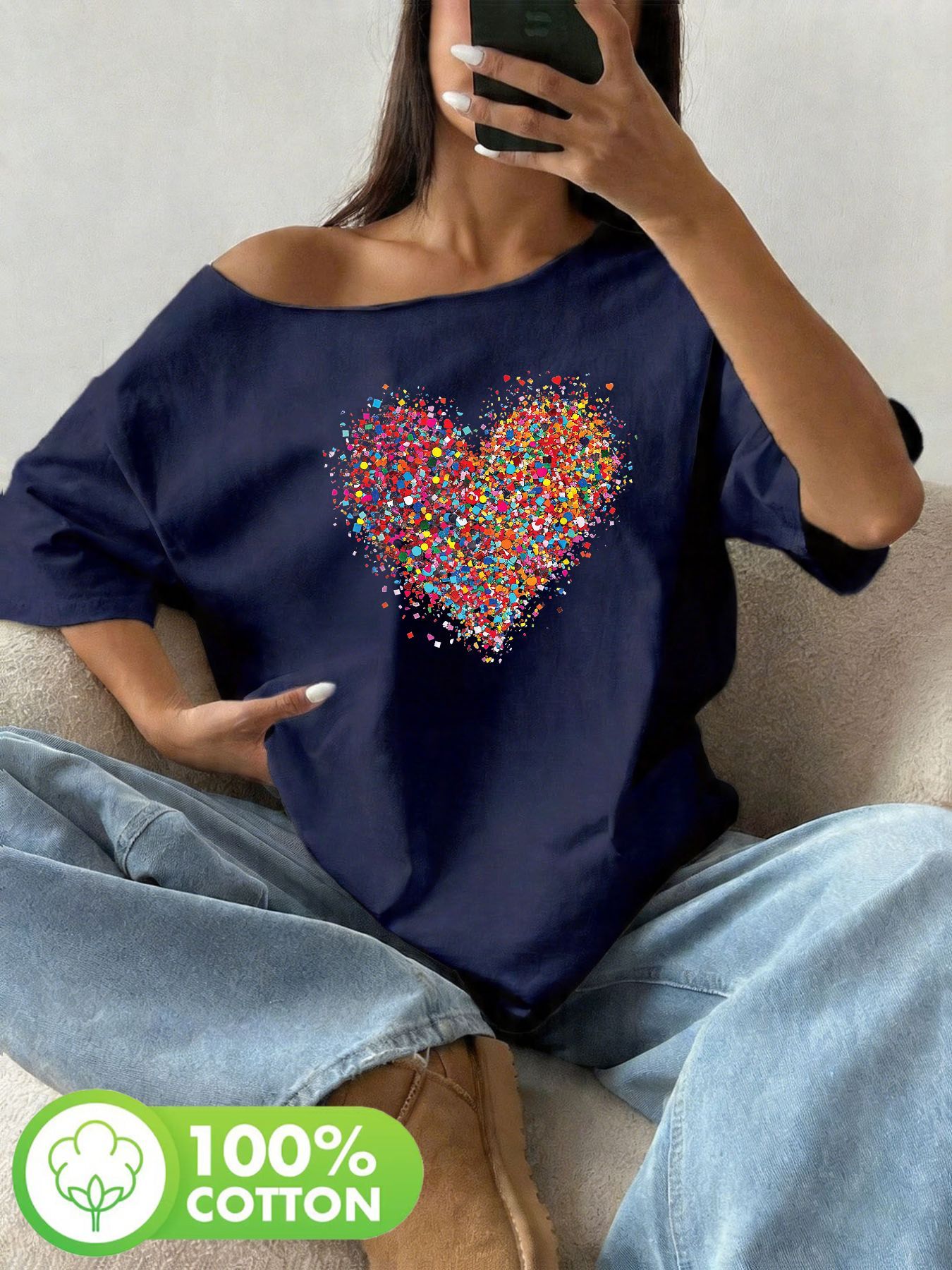 Plus Size 100% Cotton Shoulder – Blouse Off Shoulder recenzja i cena