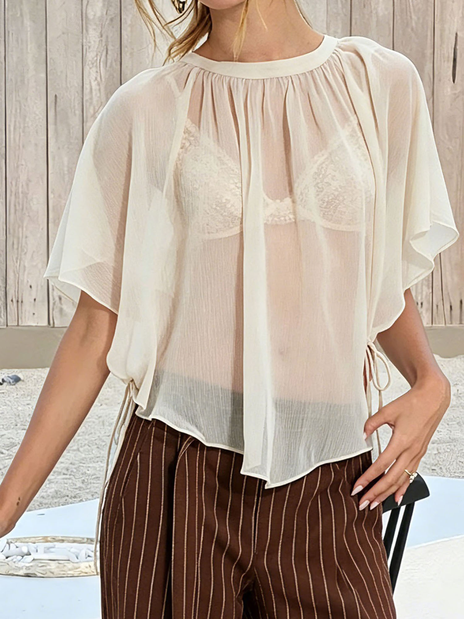Women s Sheer Lace Kimono Card – Kimono Sheer Floral recenzja i cena
