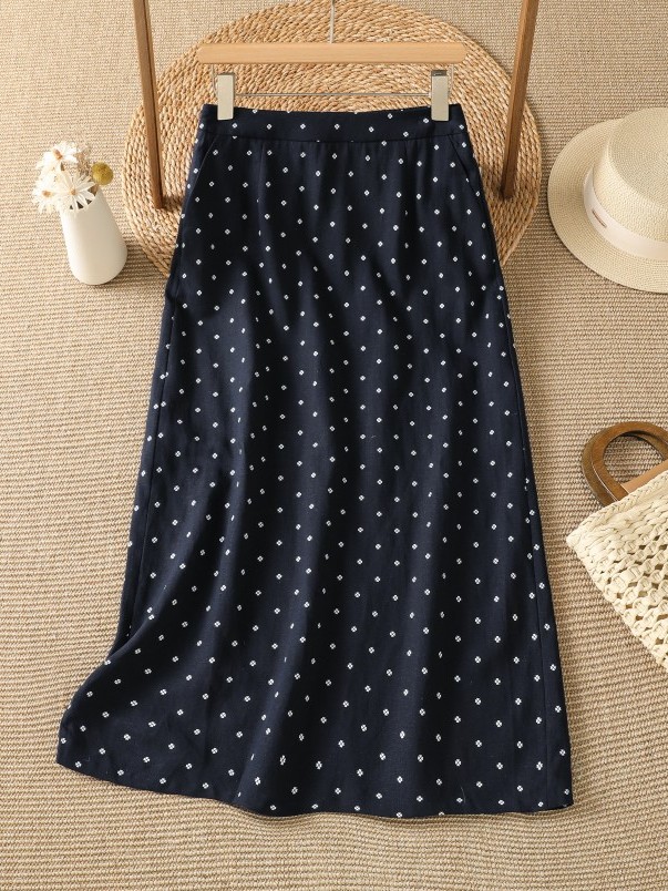 High Waist Floral Half Skirt T – Midi Skirt Floral recenzja i cena