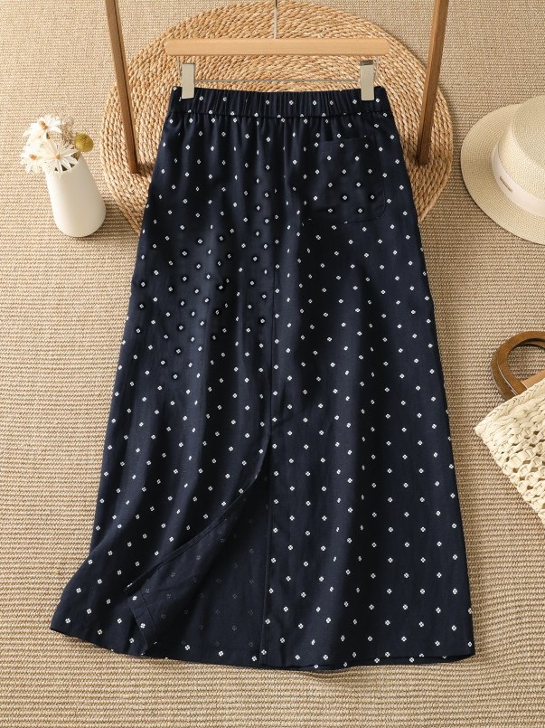 High Waist Floral Half Skirt T – Midi Skirt Floral recenzja i cena