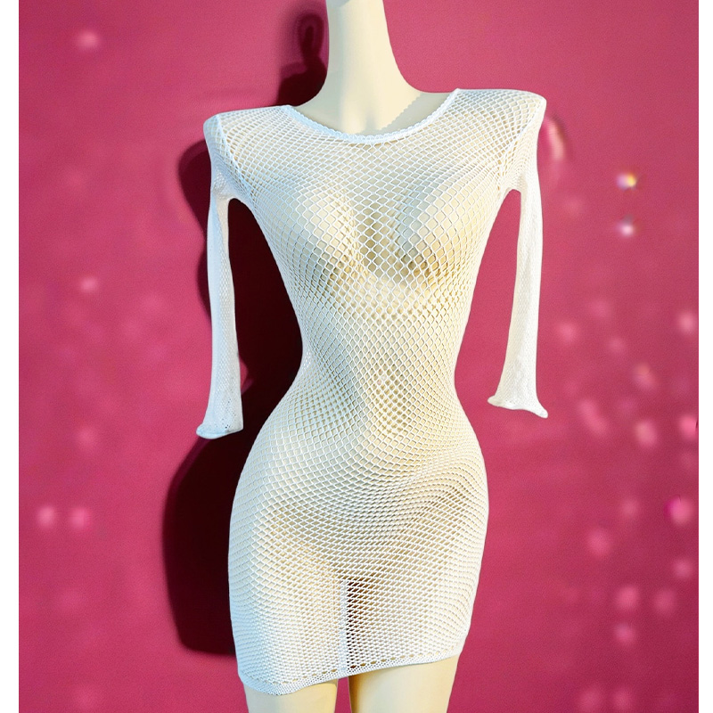 1PC Women Fishnet Cover Up Wit – Cover Up Kaftan recenzja i cena