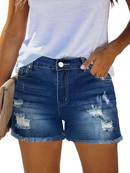 Casual Vintage Denim Shorts Hi – Shorts Denim Frayed recenzja i cena