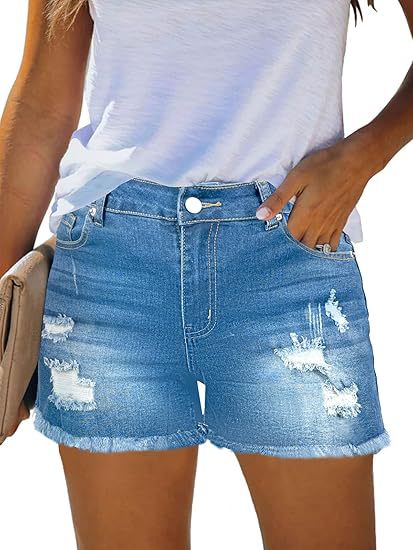 Casual Vintage Denim Shorts Hi – Shorts Denim Frayed recenzja i cena